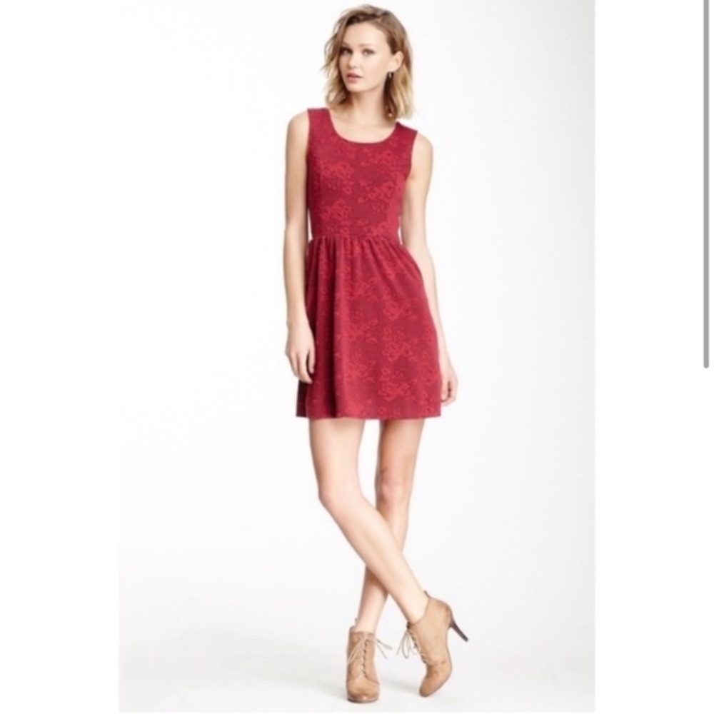 Jack by BB Dakota Roses are Red Sleeveless Dress sz 4
